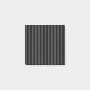 Elagnat Black & Smoky Black Vertical Stripes Post-it® Notes