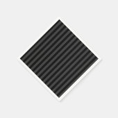 Elagnat Black & Smoky Black Vertical Stripes Servet (Hoek)