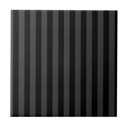 Elagnat Black & Smoky Black Vertical Stripes Tegeltje (Voorkant)