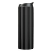 Elagnat Black & Smoky Black Vertical Stripes Thermosbeker (Gedraaid links)