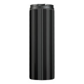 Elagnat Black & Smoky Black Vertical Stripes Thermosbeker (Achterkant)