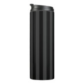 Elagnat Black & Smoky Black Vertical Stripes Thermosbeker (Geroteerd rechts)