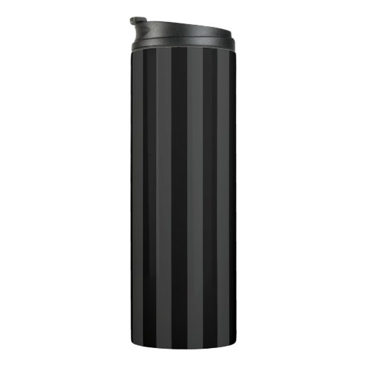 Elagnat Black & Smoky Black Vertical Stripes Thermosbeker (Geroteerd rechts)