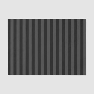 Elagnat Black & Smoky Black Vertical Stripes Tissuepapier