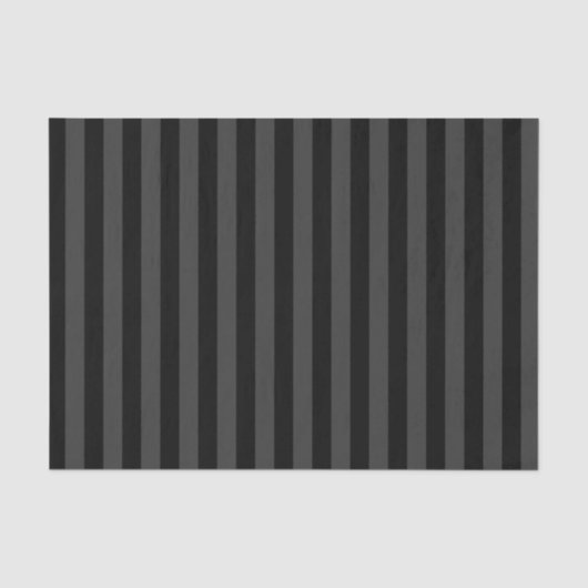 Elagnat Black & Smoky Black Vertical Stripes Tissuepapier (Voorkant)