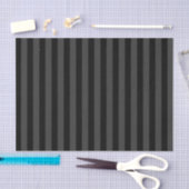 Elagnat Black & Smoky Black Vertical Stripes Tissuepapier (Craft)