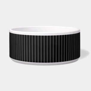 Elagnat Black & Smoky Black Vertical Stripes Voerbakje