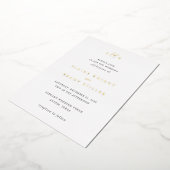 Elaine Monogram Elegant Wedding Folie Uitnodiging (Gedraaid)