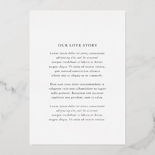 Elaine Monogram Elegant Wedding Folie Uitnodiging (Achterkant)