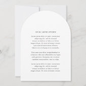 Elaine Monogram Elegant Wedding Kaart (Achterkant)