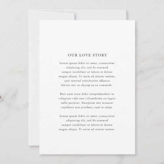 Elaine Monogram Elegant Wedding Save The Date (Achterkant)