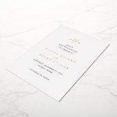 Elaine Monogram Elegante bruiloft Save the Date Folie Uitnodiging (Gedraaid)