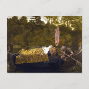  Elaine The Lady of Shalott King Arthur Briefkaart