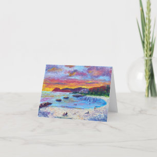 Elaine's Sunset Lagoon 4 Hawaiaans Feestdagen Kaart