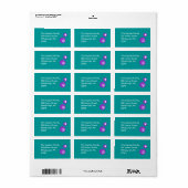 Elana Pearl Retouradres Envelop Seal Etiket (Full Sheet)