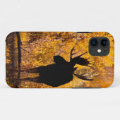 Eland (Alces Alces) stier in gouden wilgen 2 Case-Mate iPhone Case (Achterkant (horizontaal))