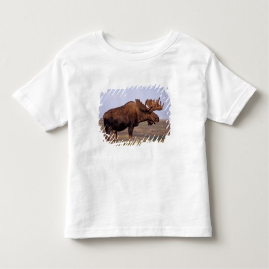 eland, Alces alces, stier met groot gewei Kinder Shirts (Voorkant)