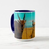Eland Antelope Animal Zuid-Afrika ZA Mok (Voorkant links)