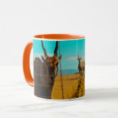 Eland Antelope Animal Zuid-Afrika ZA Mok (Voorkant links)