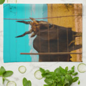 Eland Antelope Animal Zuid-Afrika ZA Theedoek (Gevouwen)