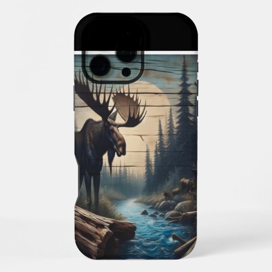 Eland Bij De Maan iPhone Hoesje (Achterkant)
