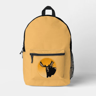 Eland bij zonsondergang - Originele natuurkunst Bedrukte Rugzak