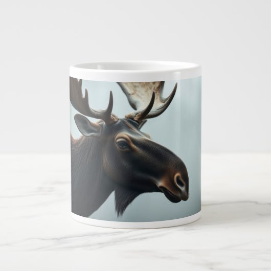 Eland blauw ontwerp grote koffiekop (Voorkant)