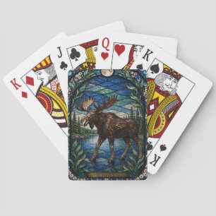 Eland Boreaal Meer Illumina Glas in Lood Pokerkaarten