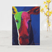 eland-briefkaart kaart (Gele Bloem)