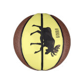 Eland cartoon illustratie basketbal (Verticaal)