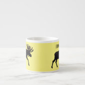 Eland cartoon illustratie espresso kop (Voorkant)