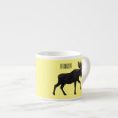 Eland cartoon illustratie espresso kop (Voorkant rechts)