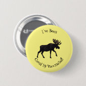 Eland cartoon illustratie ronde button 5,7 cm (Voorkant /achterkant)