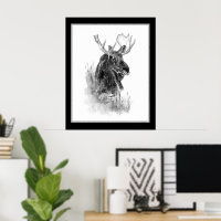 Eland Dier Aquarel Wilde Dieren Kunst