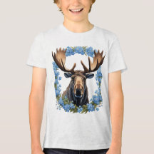 Eland en Alaska Alpine Myosotis Bloemen