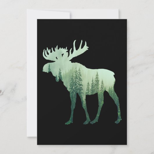 Eland Herten En Bos Natuur Kaart (Voorkant)