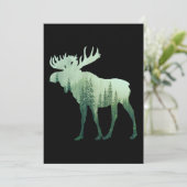 Eland Herten En Bos Natuur Kaart (Staand voorkant)