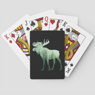 Eland Herten En Bos Natuur Pokerkaarten