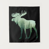 Eland Herten En Bos Natuur Wandkleed (Voorkant)
