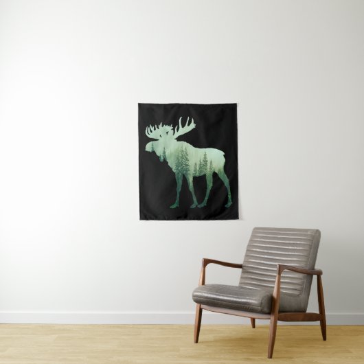 Eland Herten En Bos Natuur Wandkleed (In situ)