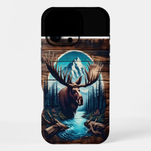Eland Houten Kunst iPhone 16 Pro Max Hoesje