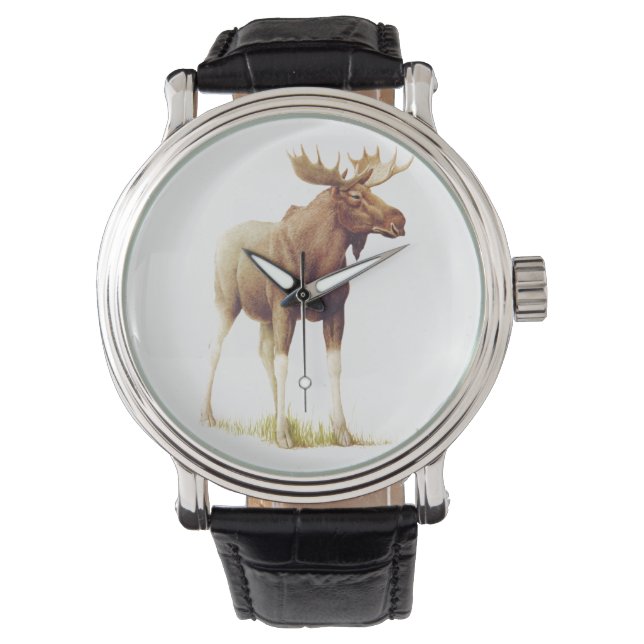  eland illustratie, dierlijke tekening horloge (Voorkant)