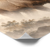 Eland in Copper Mist Mountain Wildlife Poster (Hoek)