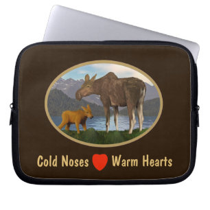 Eland in de weide laptop sleeve