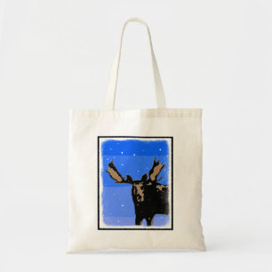 Eland in de Winter - Originele Wilde Natuur Kunst Tote Bag