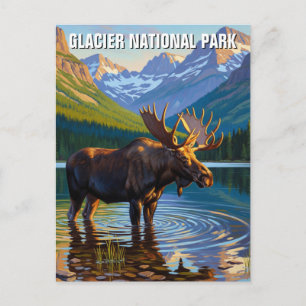 Eland in Glacier National Park Reizen Briefkaart