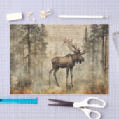 Eland in het bos tissuepapier (Craft)