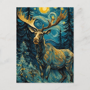 Eland in het dennenbos Van Gogh Briefkaart