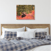 Eland in Rode Dwergberk Canvas Afdruk (Insitu (Slaapkamer))