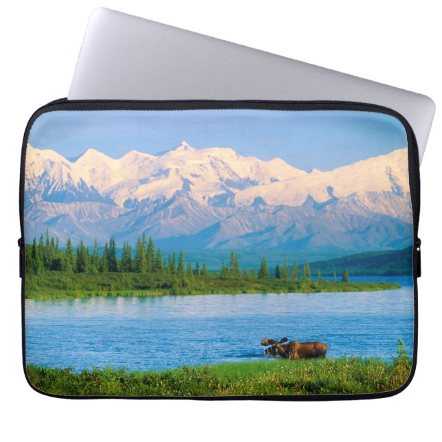 Eland in Wonder Lake Laptop Sleeve (Voorkant)